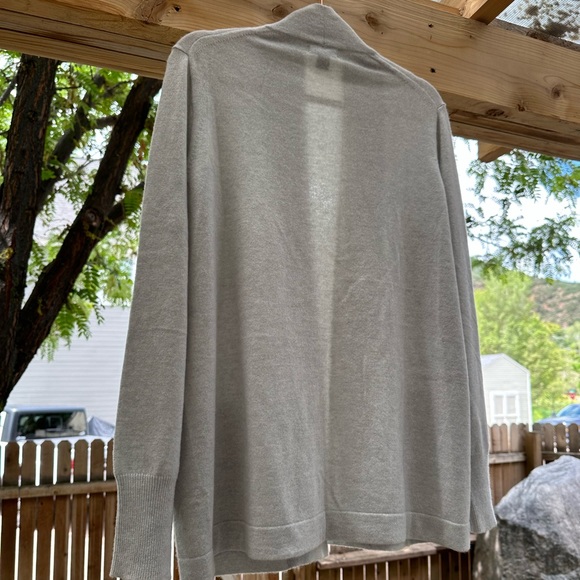 J. Crew NWOT Italian Cashmere Long Open Front Cardigan Sweater Medium - Picture 7 of 16